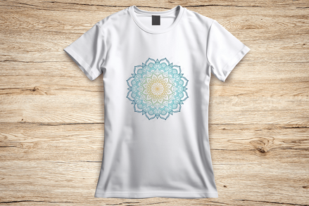 Mandala jemný kvet