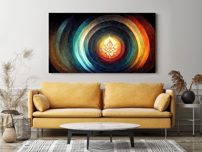Mandala farebná Mandala farebná
